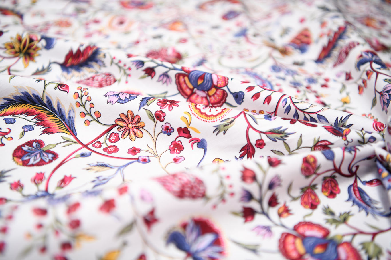 India Garden Reproduction Fabric