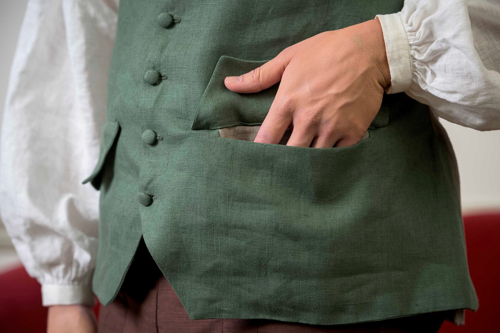 Linen Waistcoat | Revolutionary War