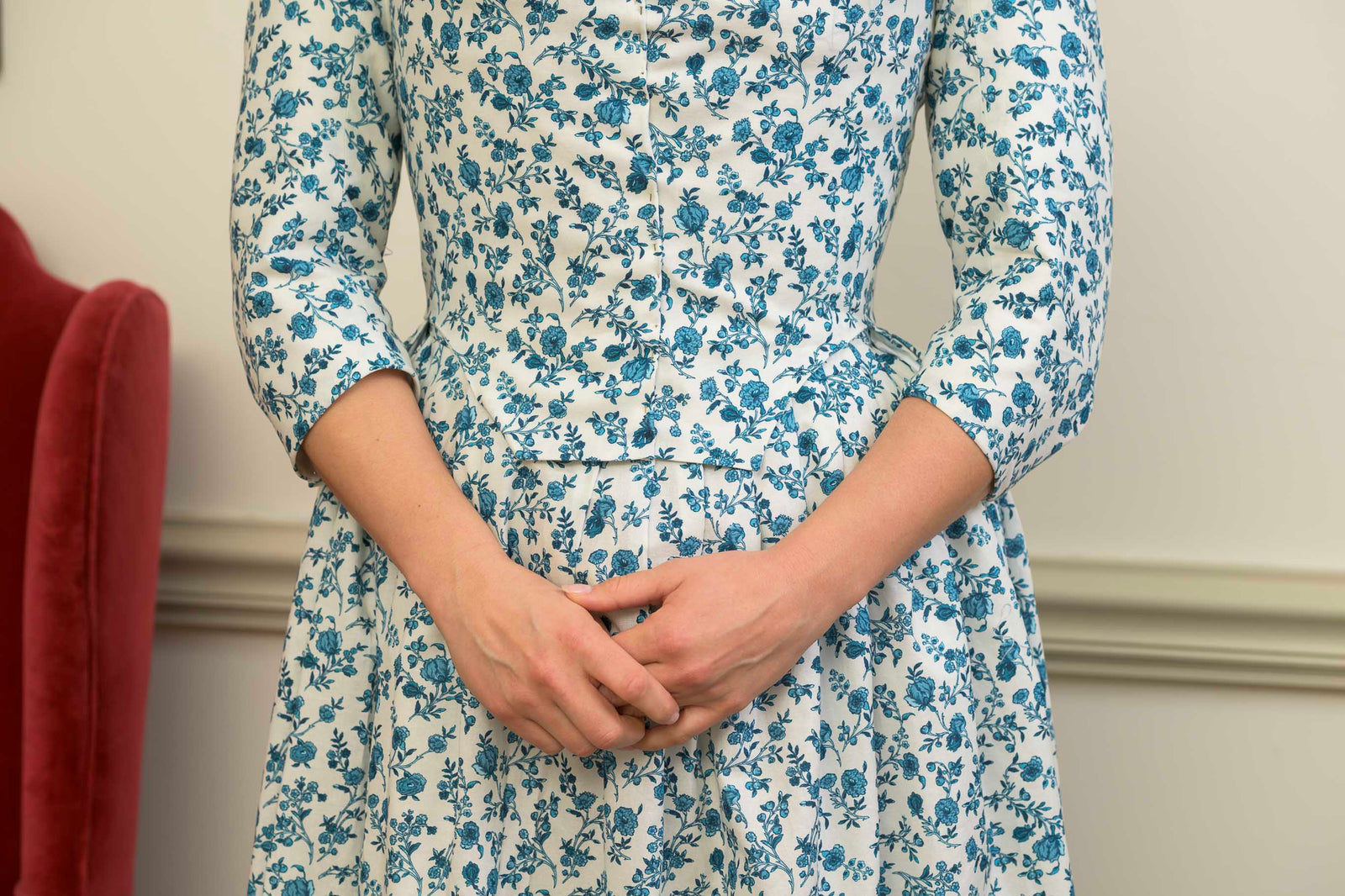 Round Gown | Hamilton Blue | 1770 - 1790