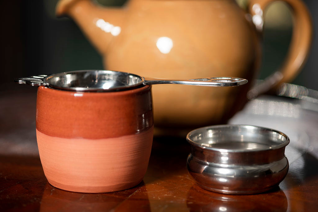 18th Century Tea Strainer with Handle from Samson Historical