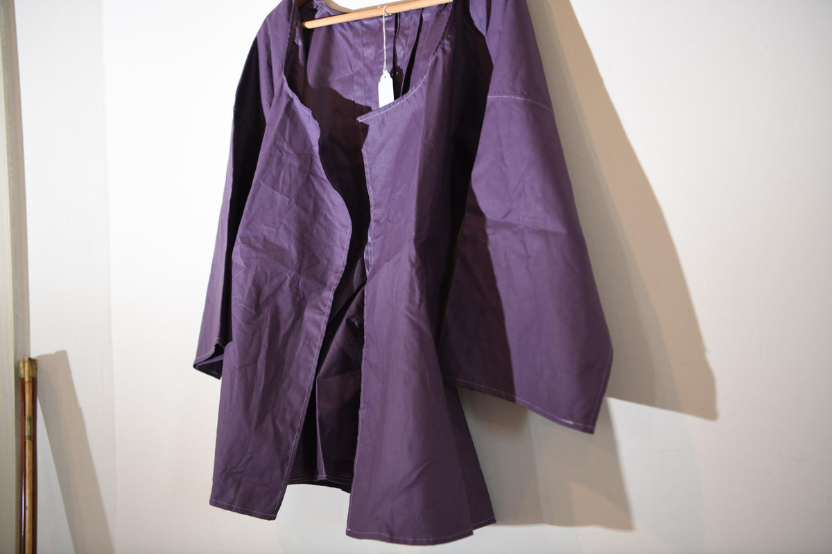 Polished Cotton Short Gown - Purple - Medium | SD116