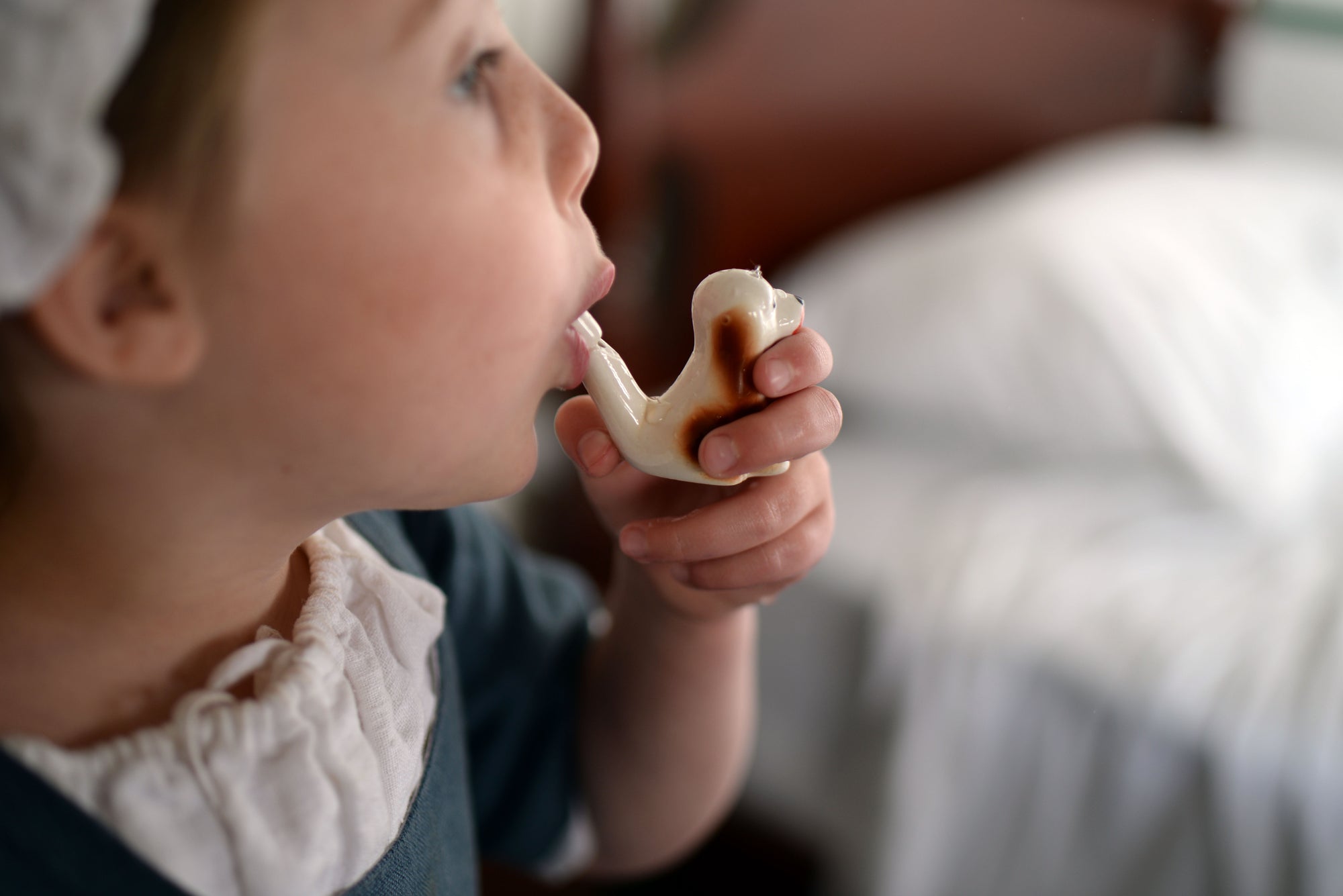 18th Century Bird Whistle in Use