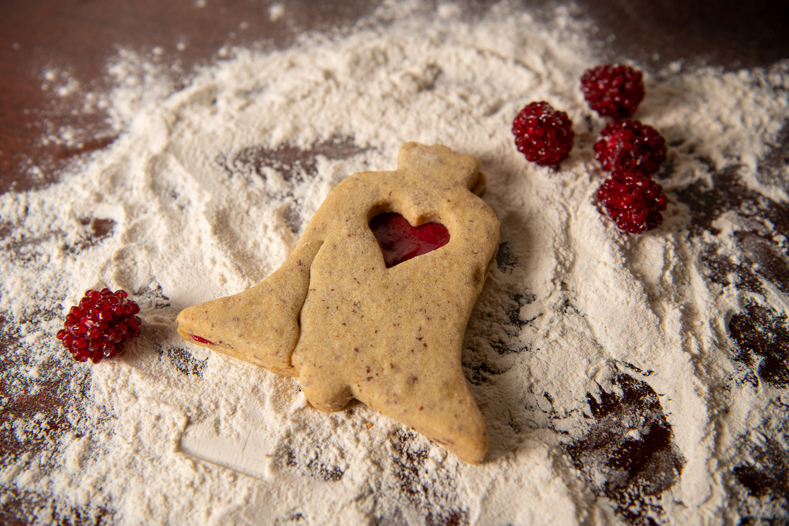 Raspberry Linzer Tarte Bells