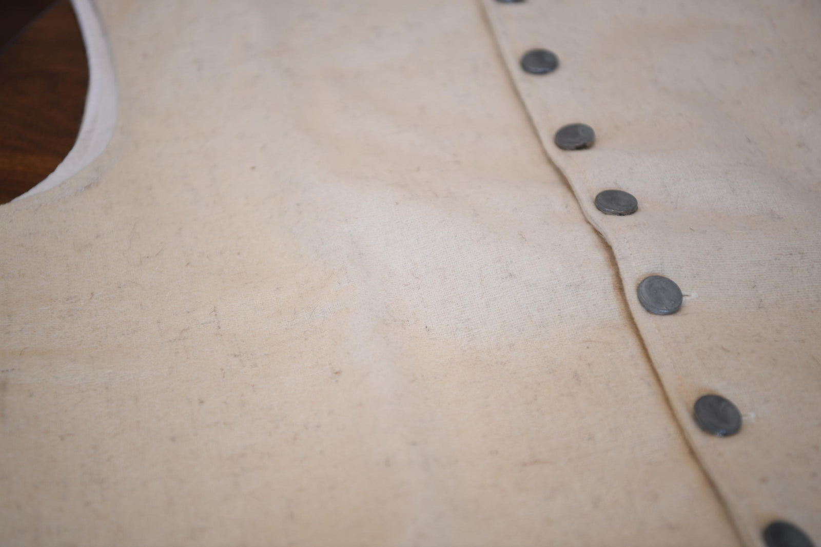 1770s White Wool Waistcoat | SD91