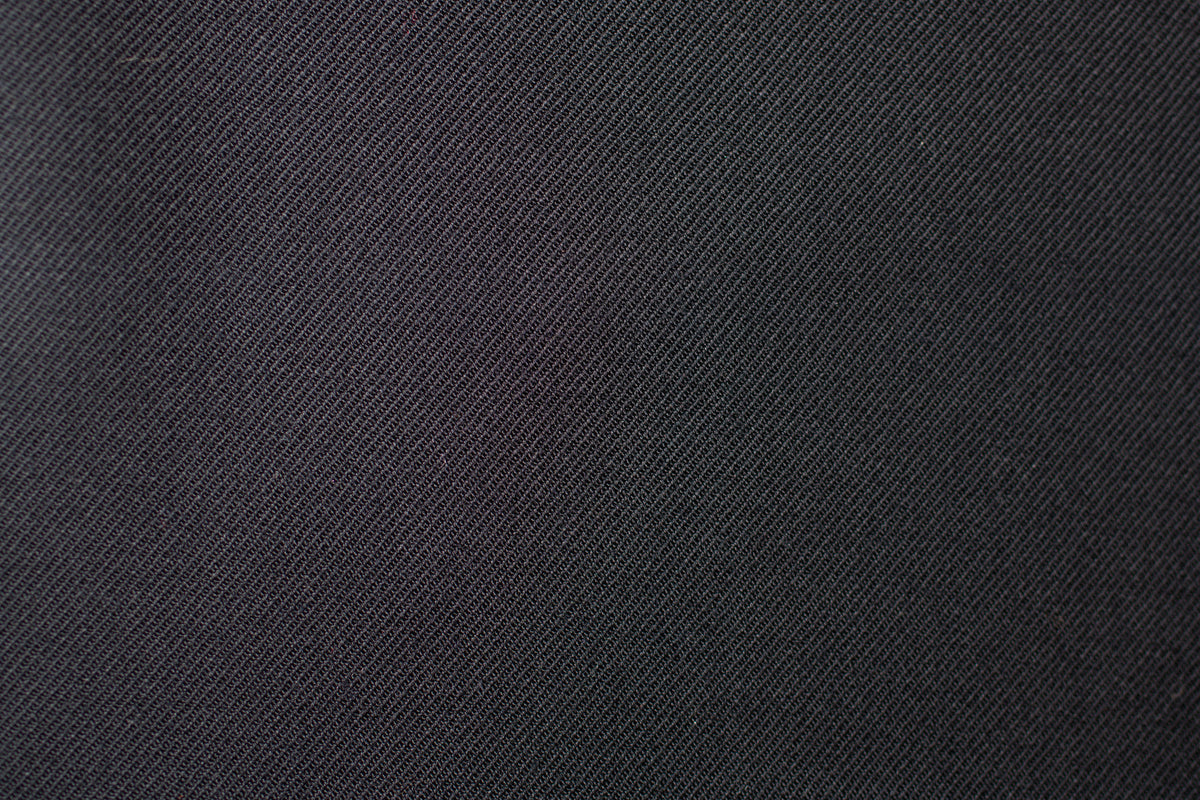 Black Blue Wool Suiting