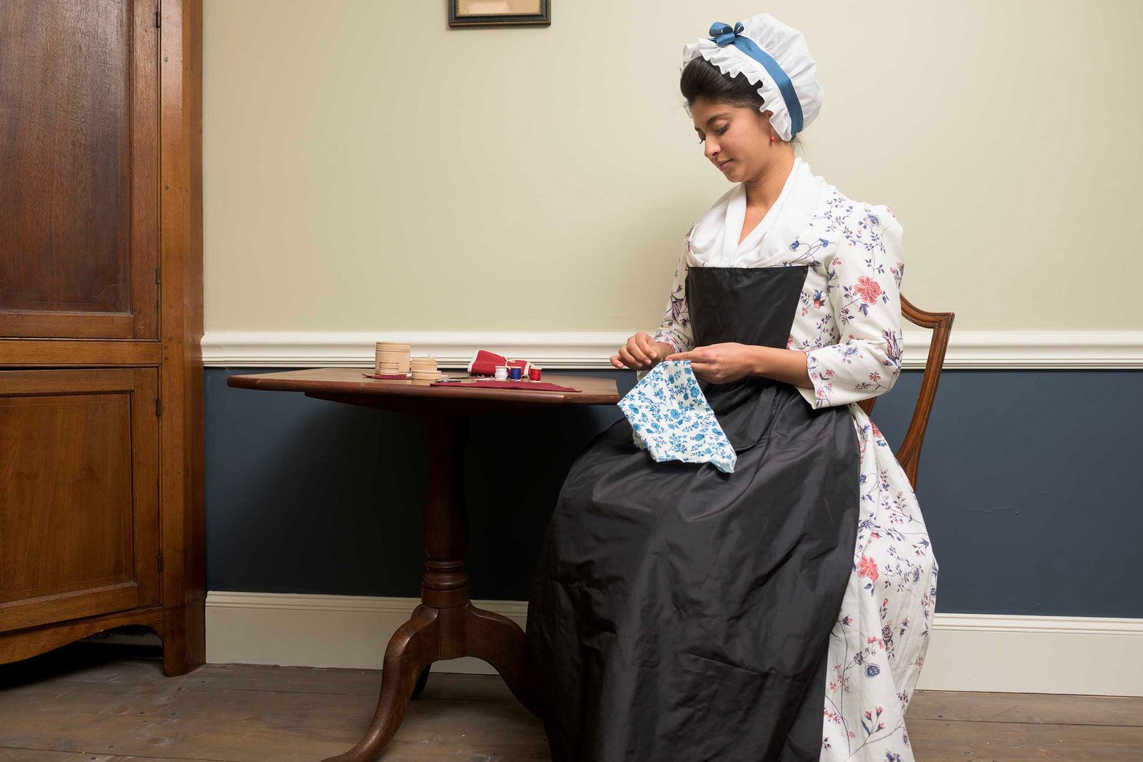 Black Silk Apron