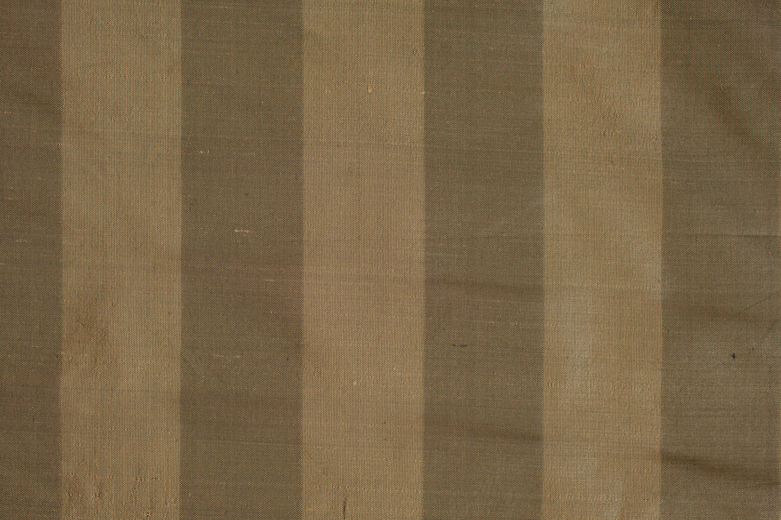 1.5" Wide Gold and Green Stripe Silk