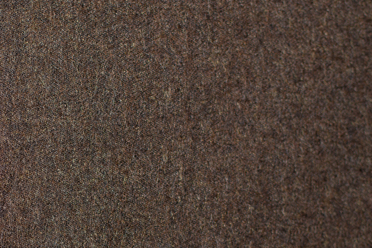 Coffee Brushed Wool Suiting