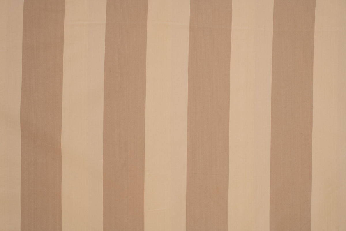 Cream and Tan 1.5&quot; Wide Striped Silk