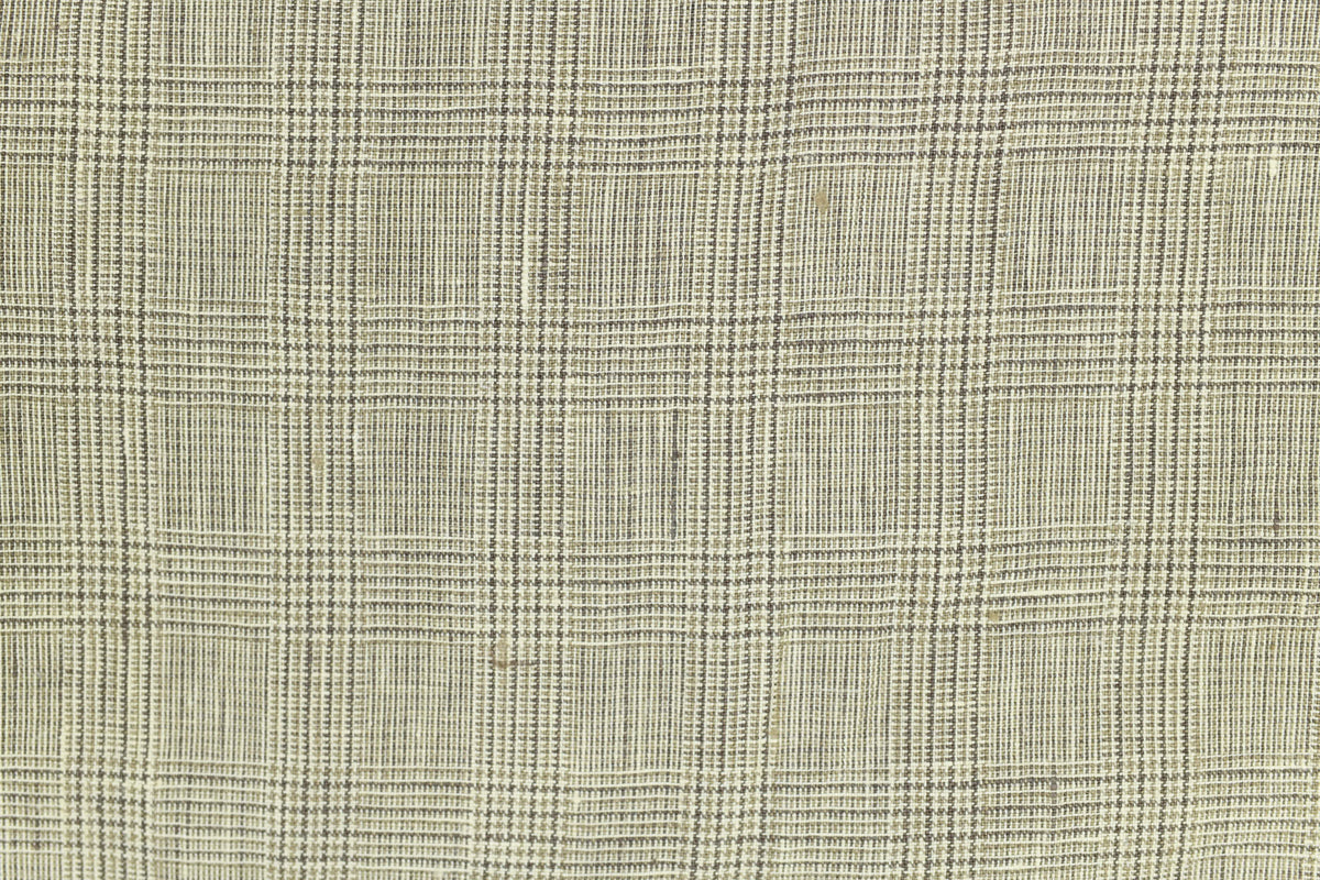 Earth Tone Plaid Wool Suiting