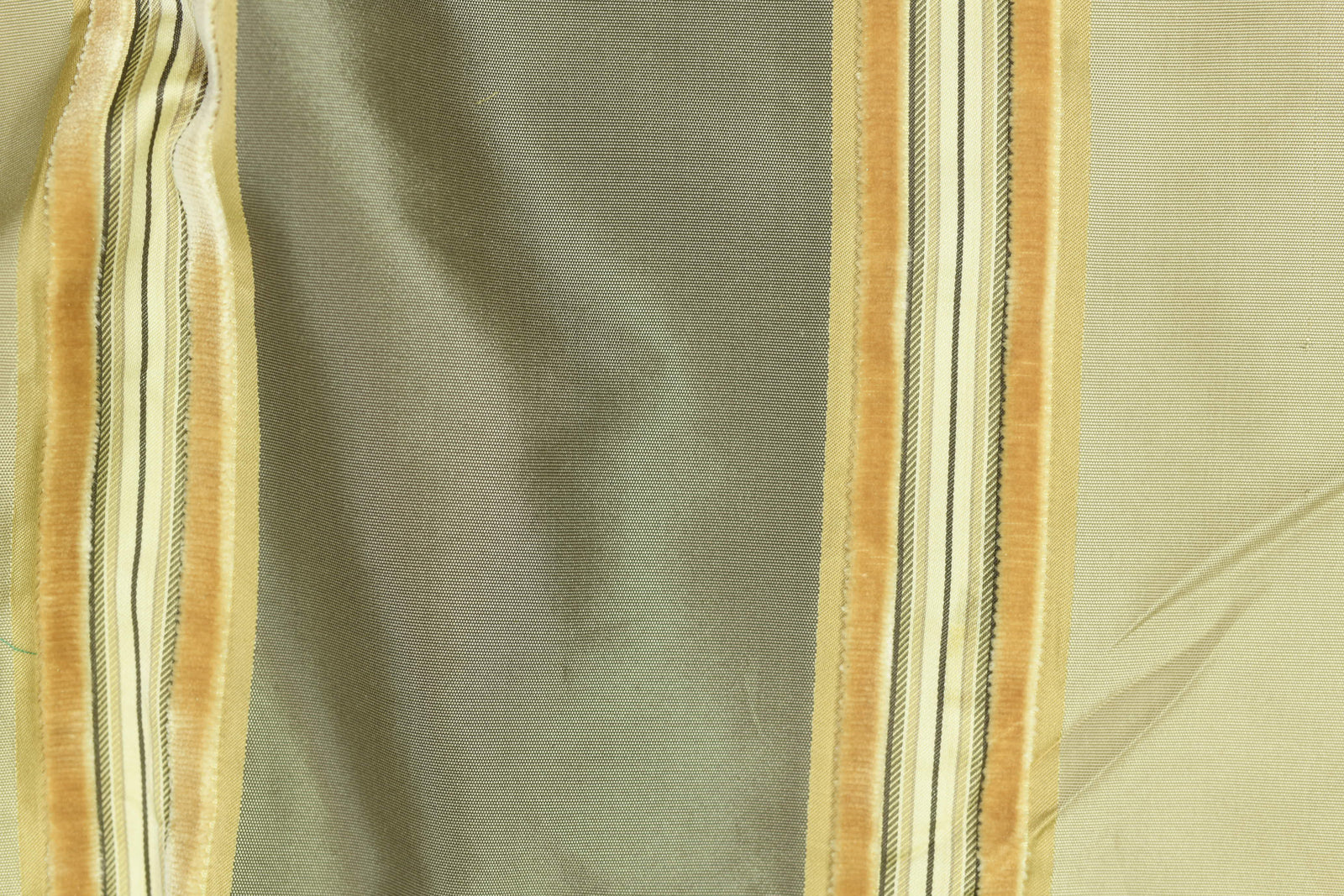 Grecian Velvet Stripe Silk Taffeta