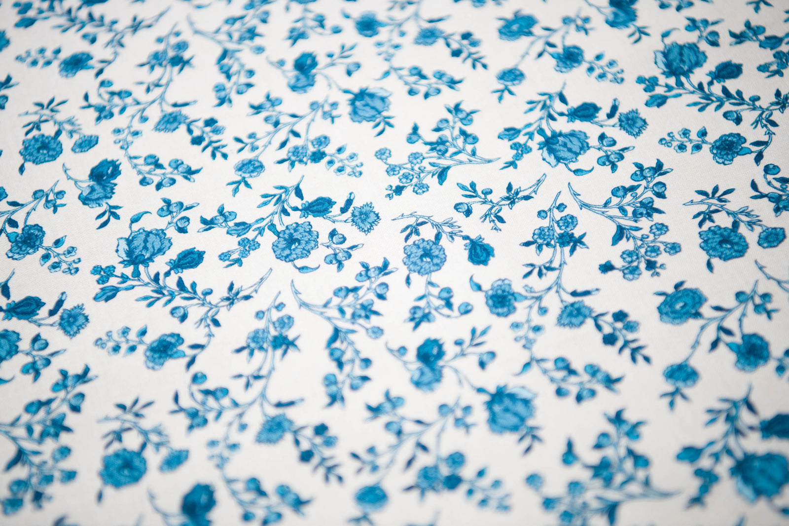 Hamilton Blue Floral Reproduction Fabric