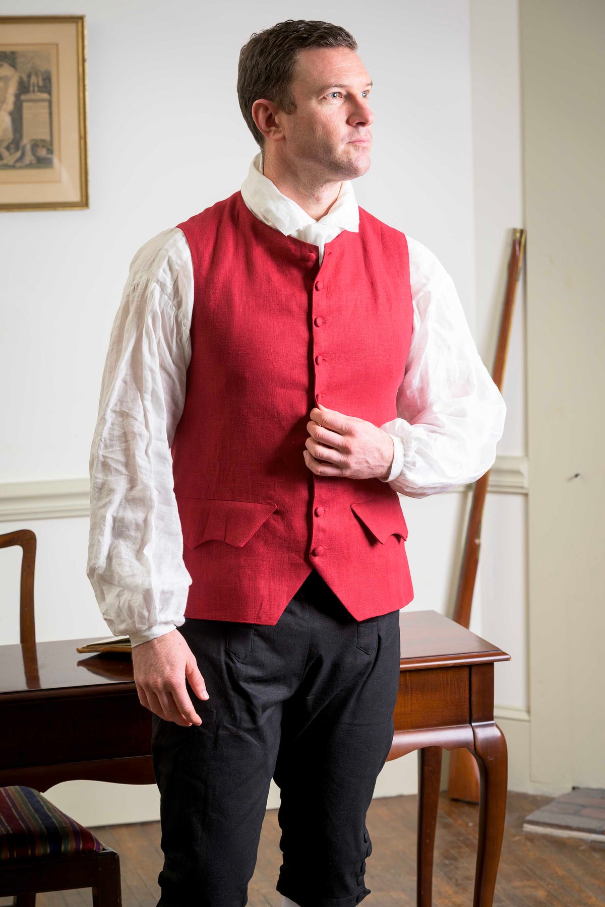 Linen Waistcoat | Revolutionary War