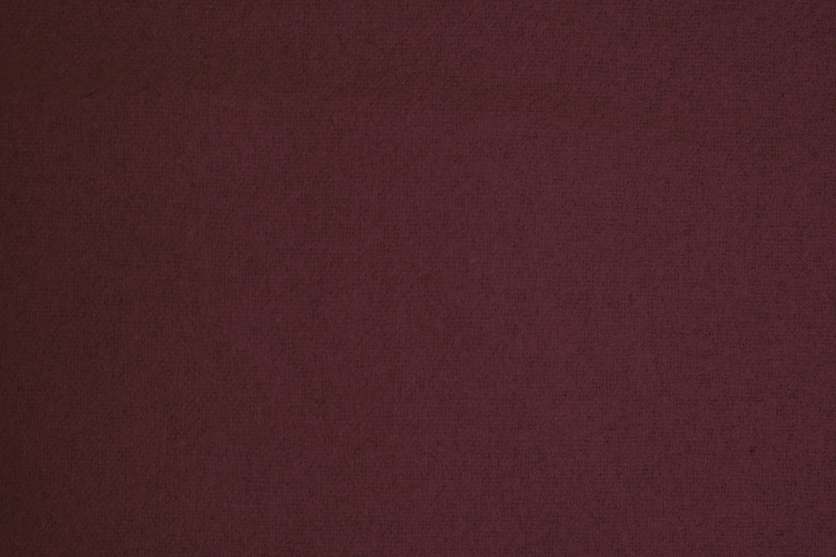 Maroon Melton Wool