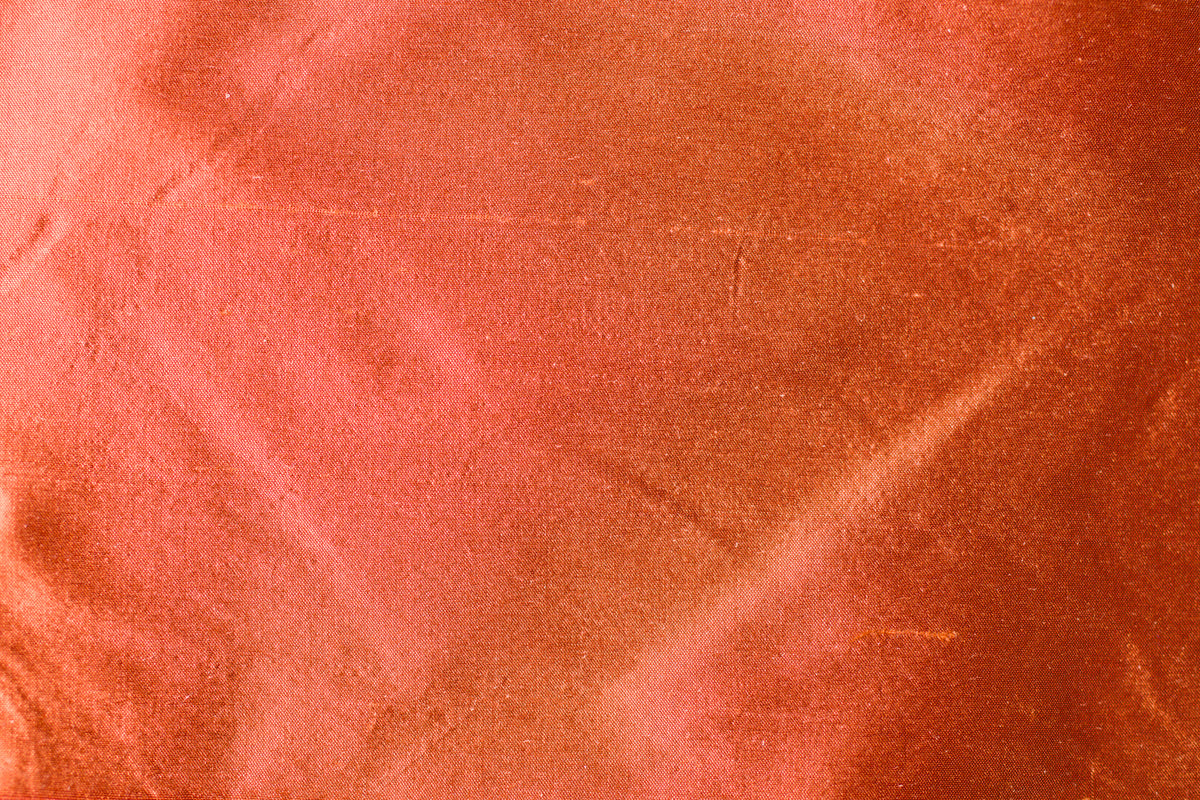 Rust Silk Shantung