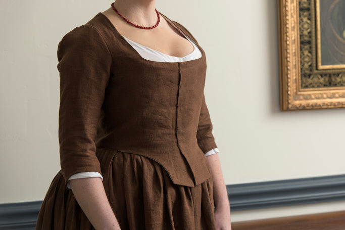 Brown Linen Gown | 1770 - 1790