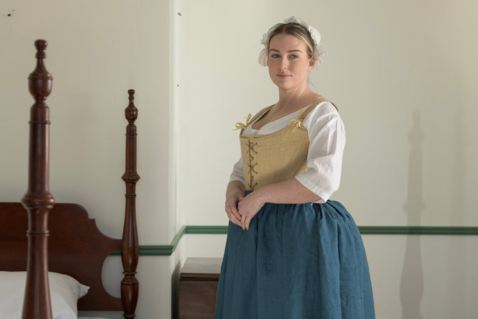 Blue Linen Petticoat