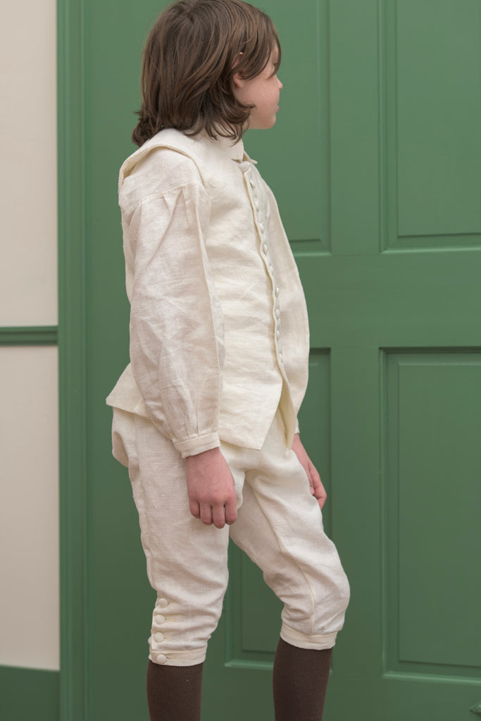 Boys Breeches | White Linen