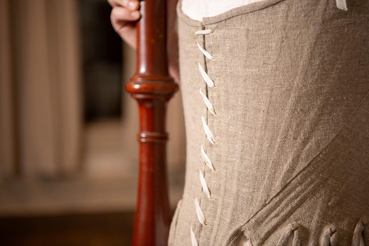 Front Lacing Linen Stays