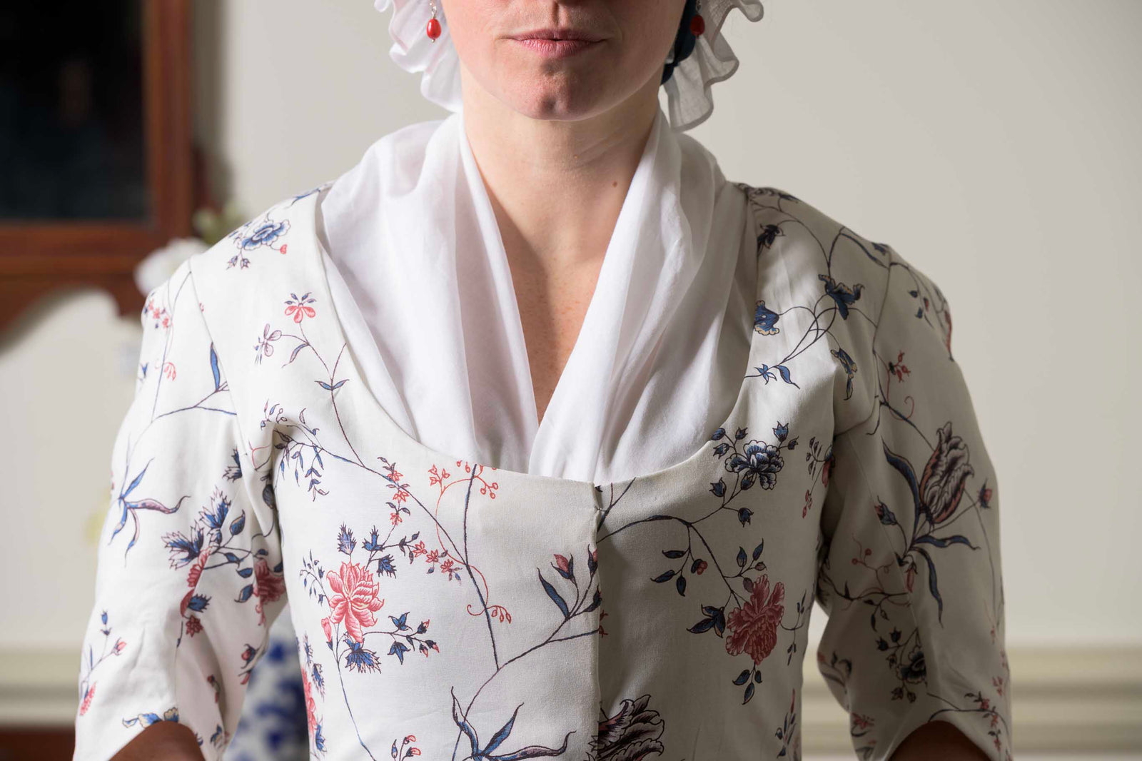 Straight Caraco | Fanny's India Floral | 1775 - 1785