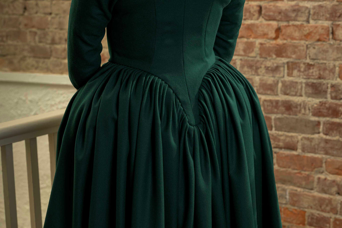 Woolen Gown | Green