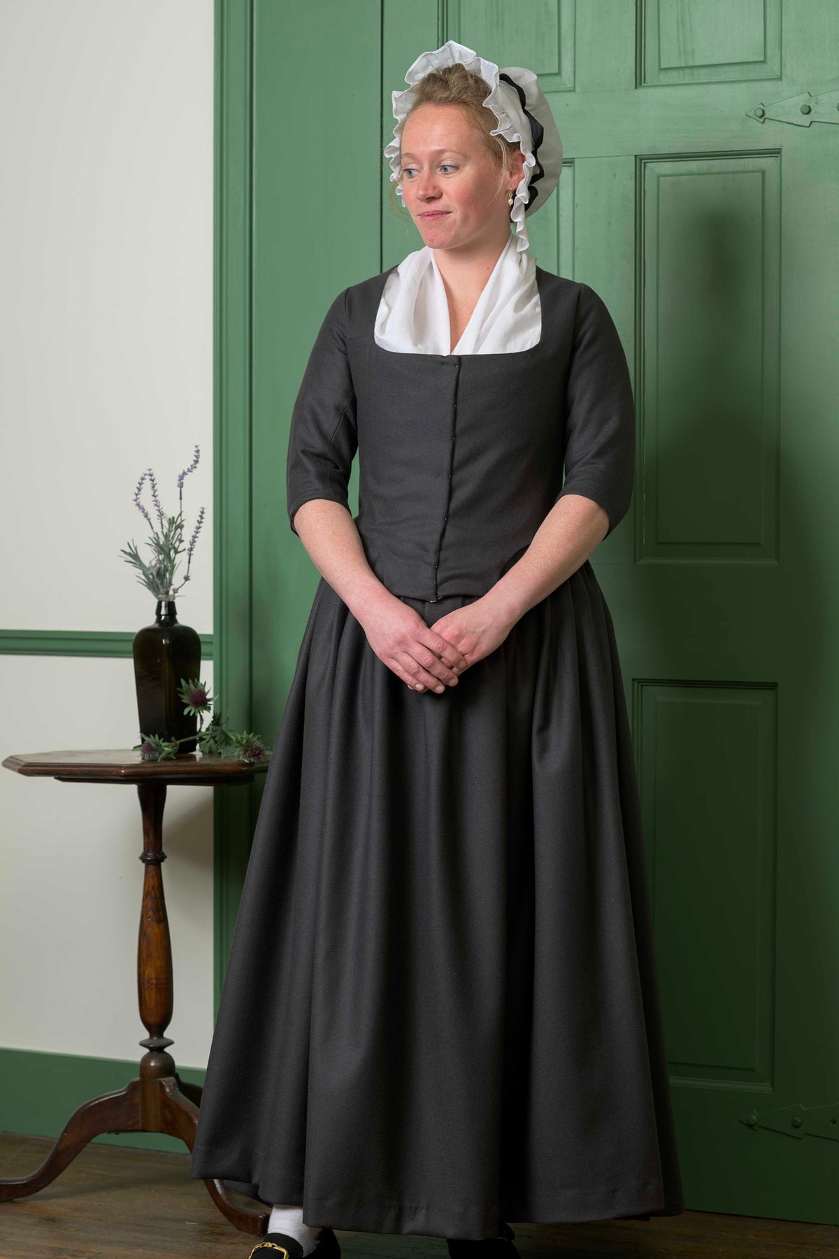 Woolen Gown | Dark Grey