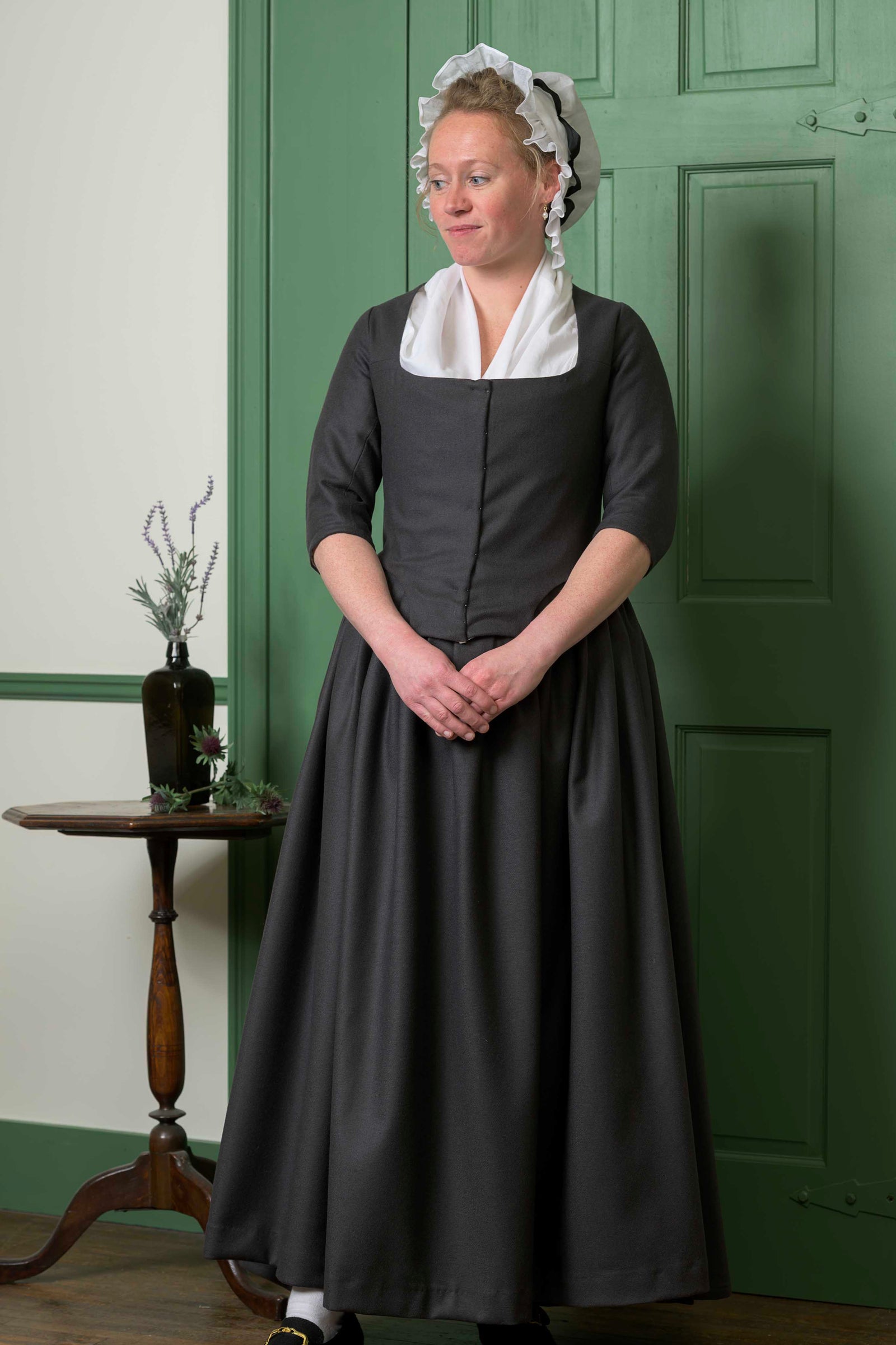 Woolen Gown | Dark Grey