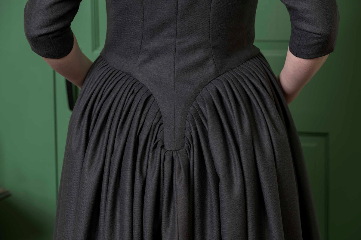 Woolen Gown | Dark Grey