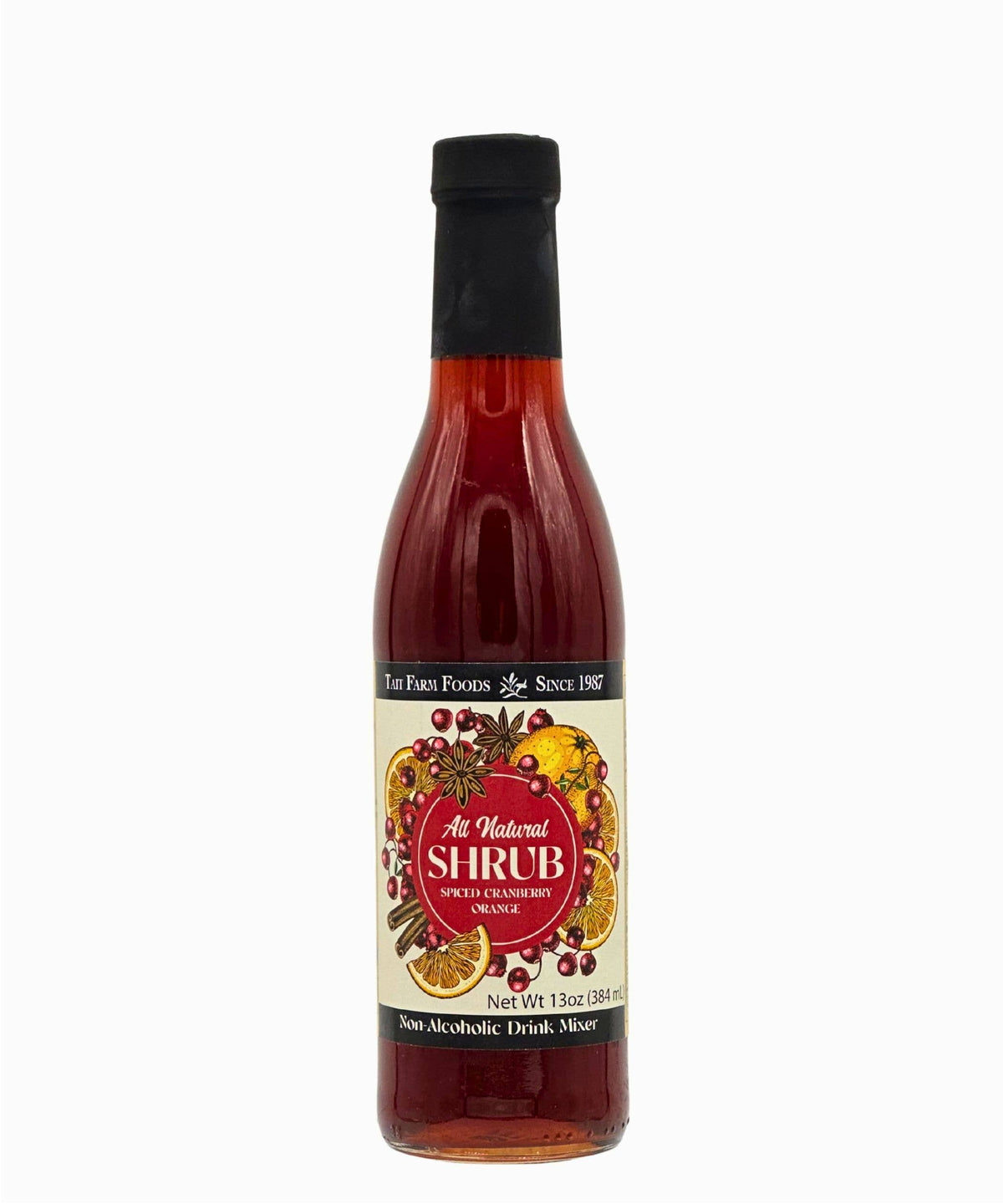 Spiced Cranberry Orange Shrub: 13 oz.