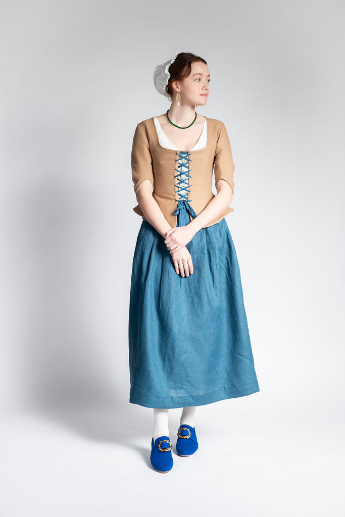 Blue Linen Petticoat