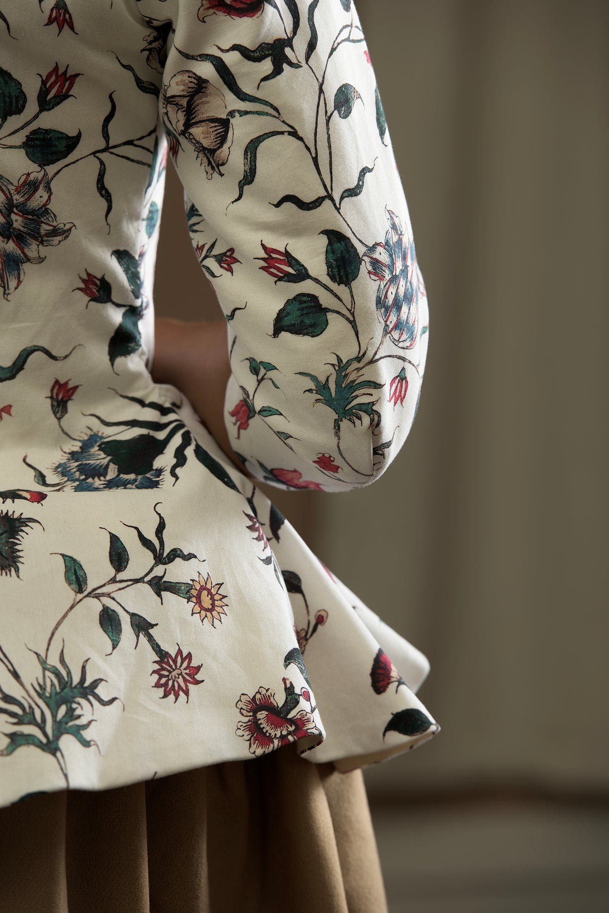 Printed Cotton Swallowtail Jacket | Palace Bloom