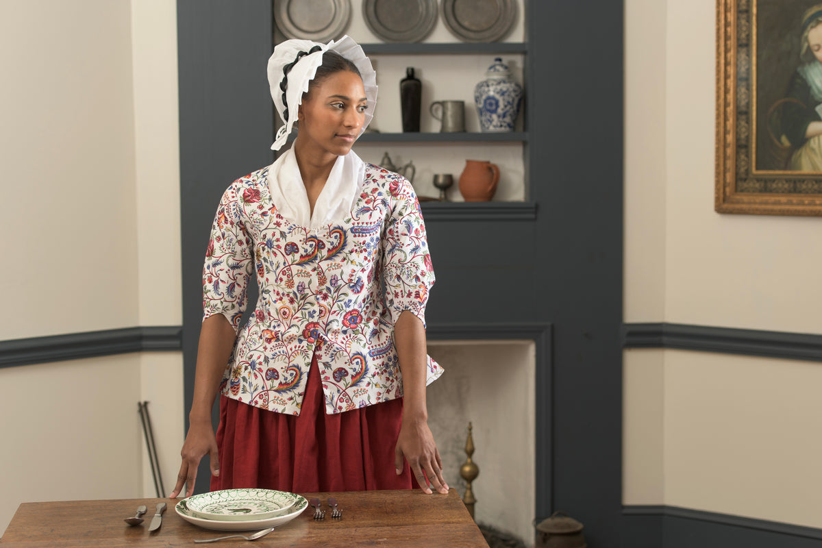 Printed Cotton Swallowtail Jacket | India Garden