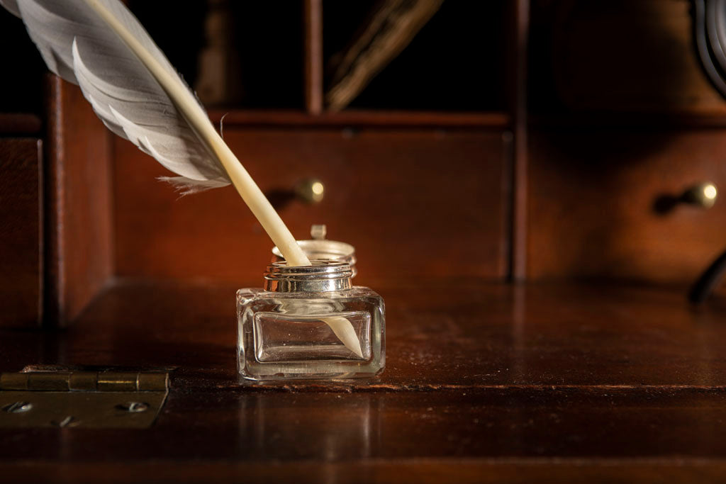 18th Century Goose Writing Quill for Early American Calligraphy