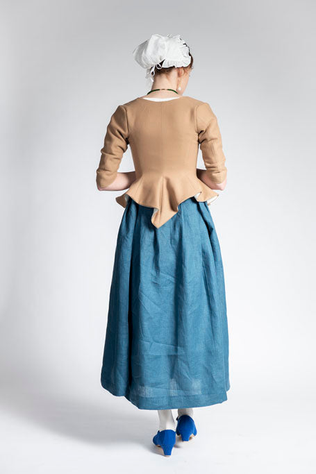 18th Century Women's Jacket from Samson Historical - Camel Wool Perky