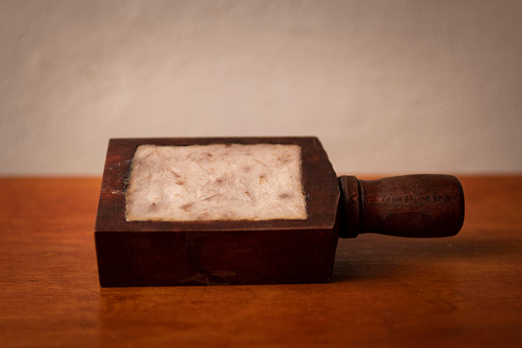 Bay Rum Scented Shaving Soap Block in wood