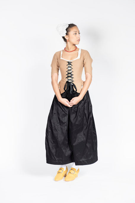 18th Century Women&#39;s Jacket from Samson Historical - Camel Wool Fanfare