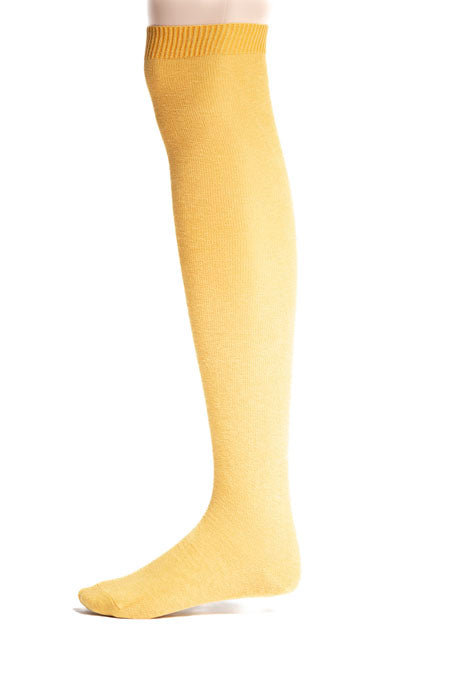 18th Century Cotton Stockings in yellow