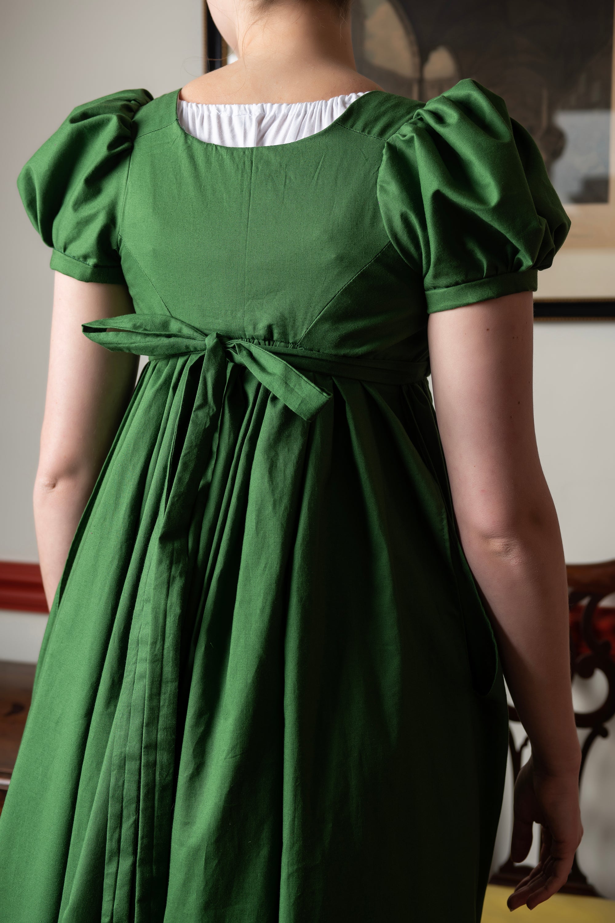 Emerald Green Short Sleeve | Regency Gown