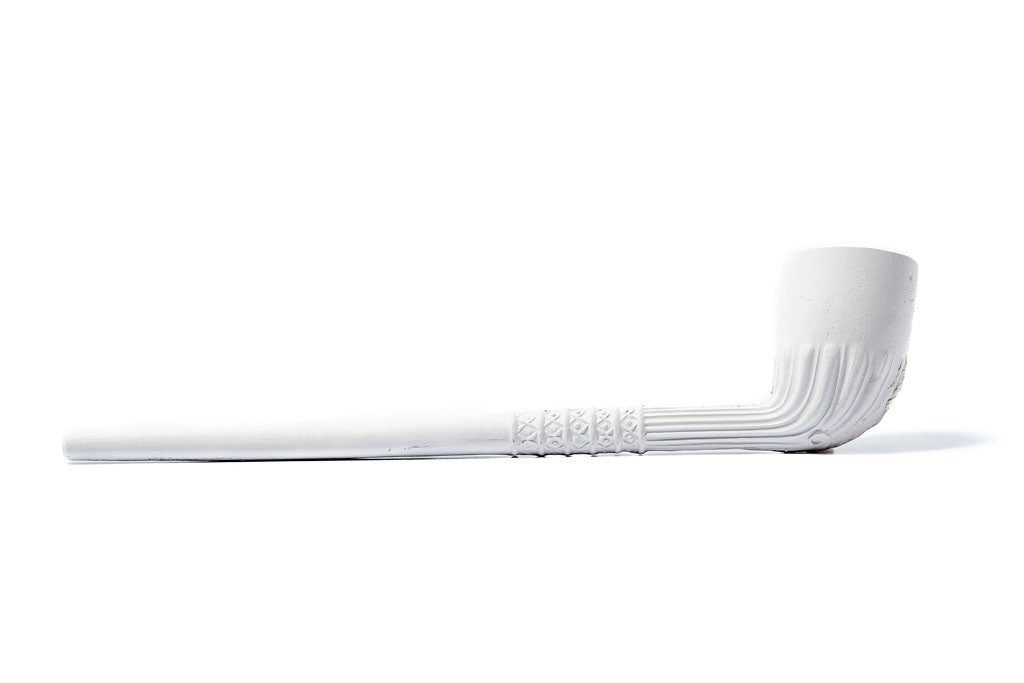 18th Century Fluted Shell Clay Pipe Reproduction from Samson Historical