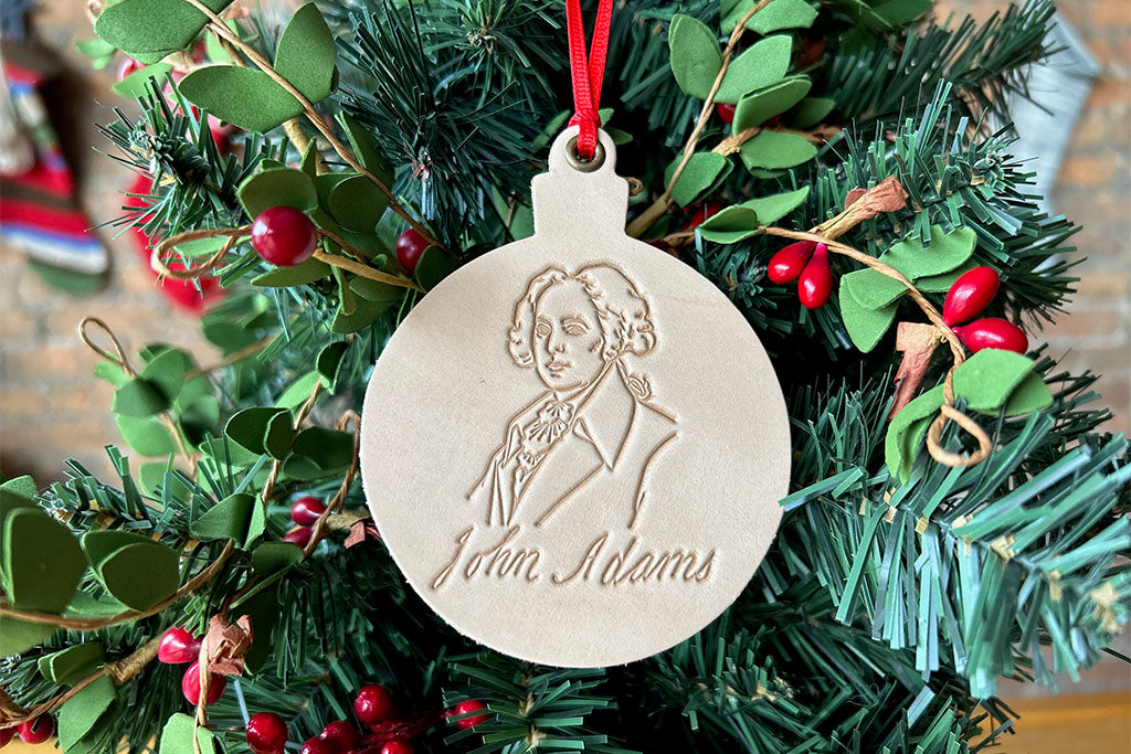 Founding Fathers Leather Ornaments