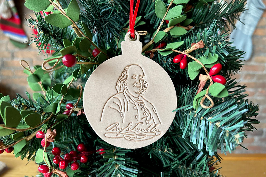 Founding Fathers Leather Ornaments