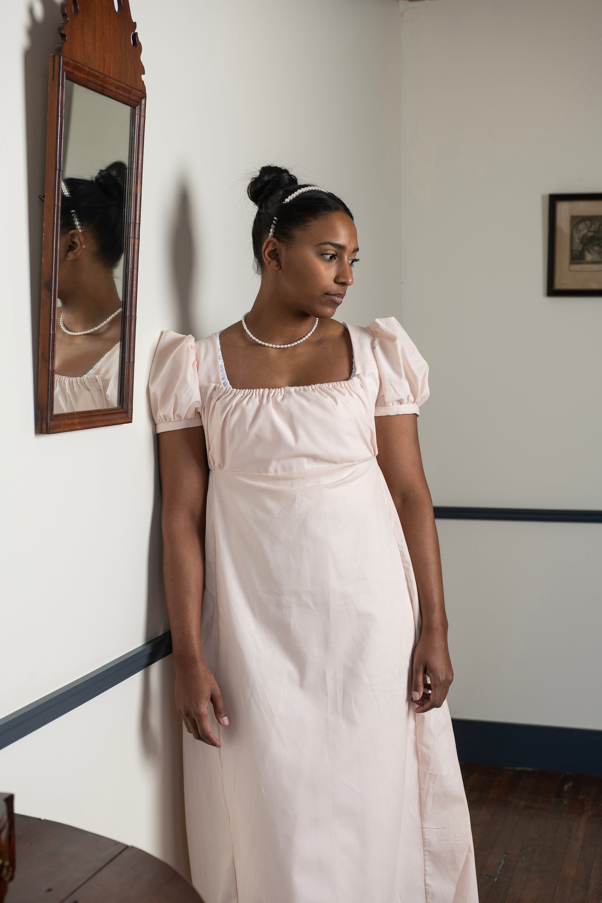 Light Pink Short Sleeve | Regency Gown