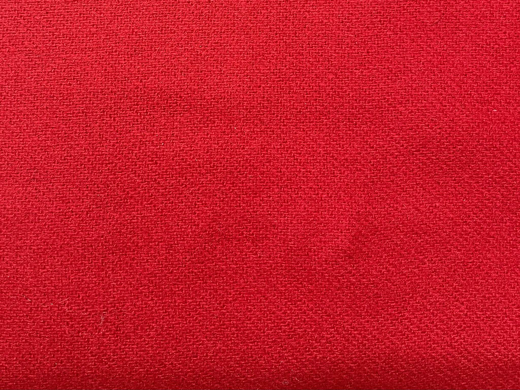 Flanelle rouge | 100 % laine | 58&quot; de large