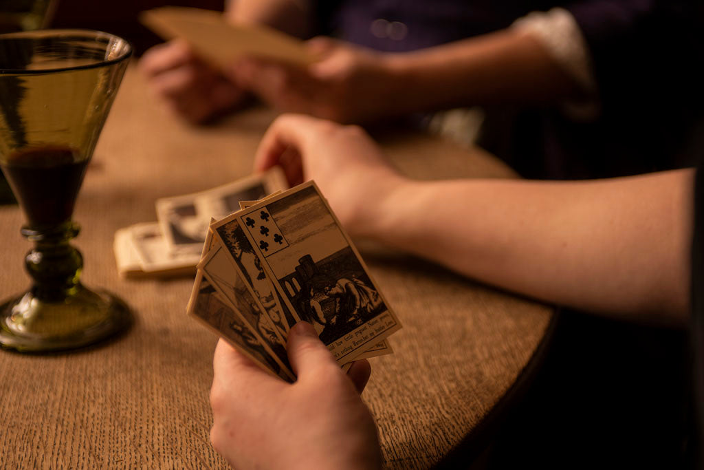 Block Printed 1720&#39;s Reproduction Love Cards