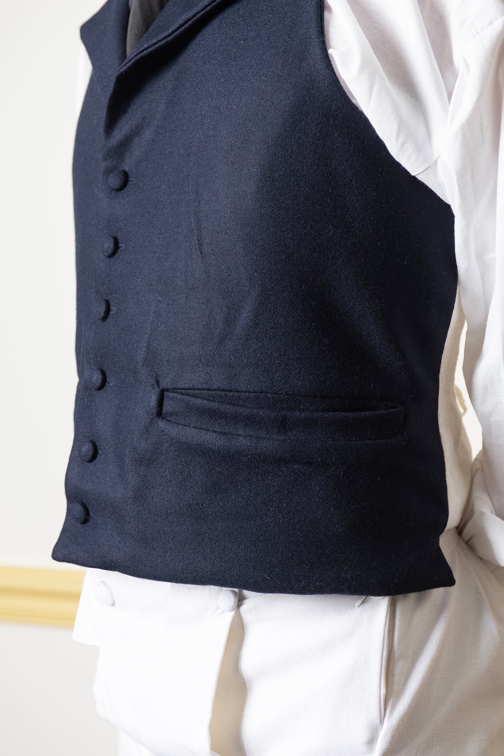 Gilet en laine Regency | Simple boutonnage