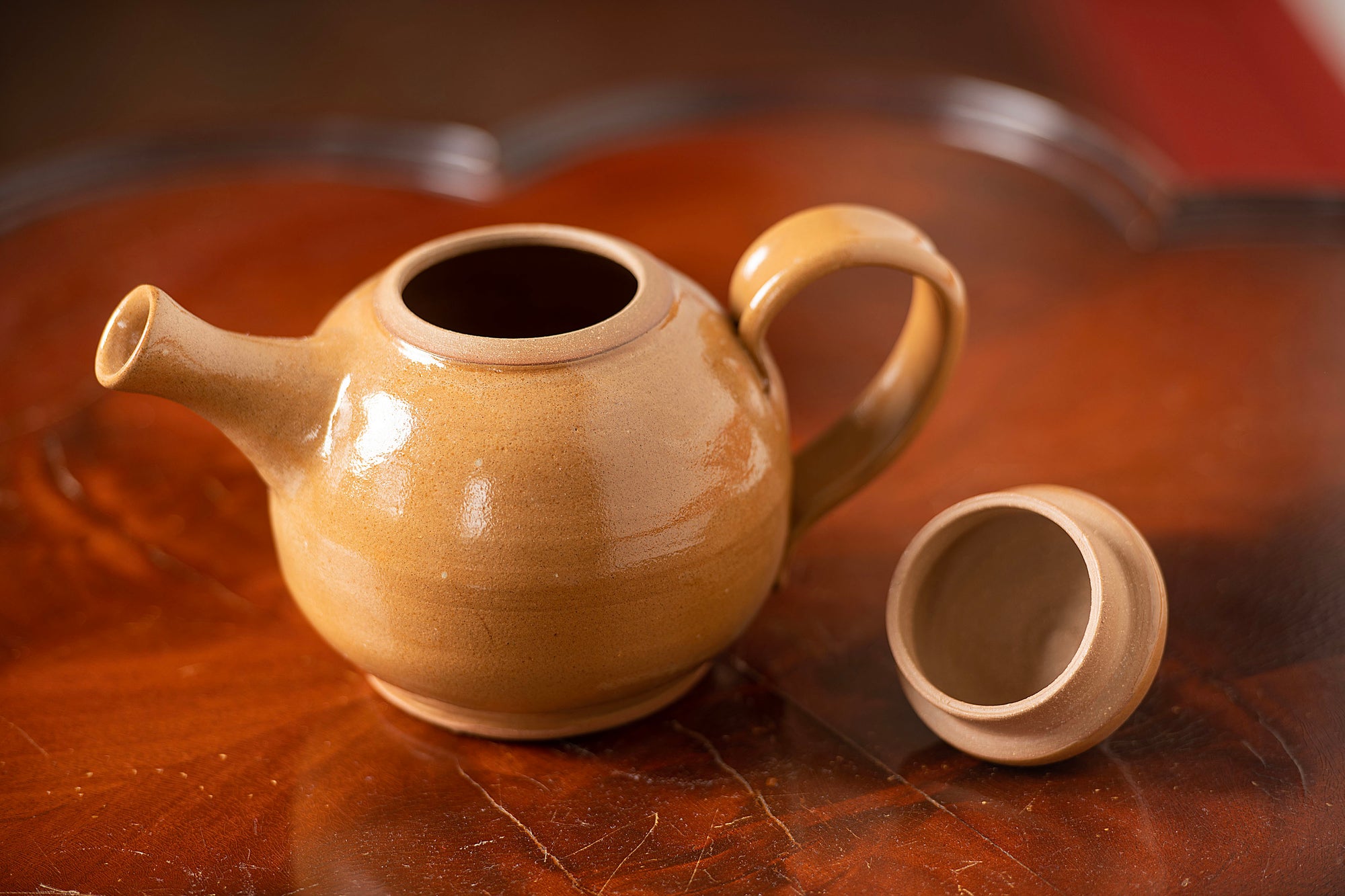 Stoneware Teapot and Cups Set