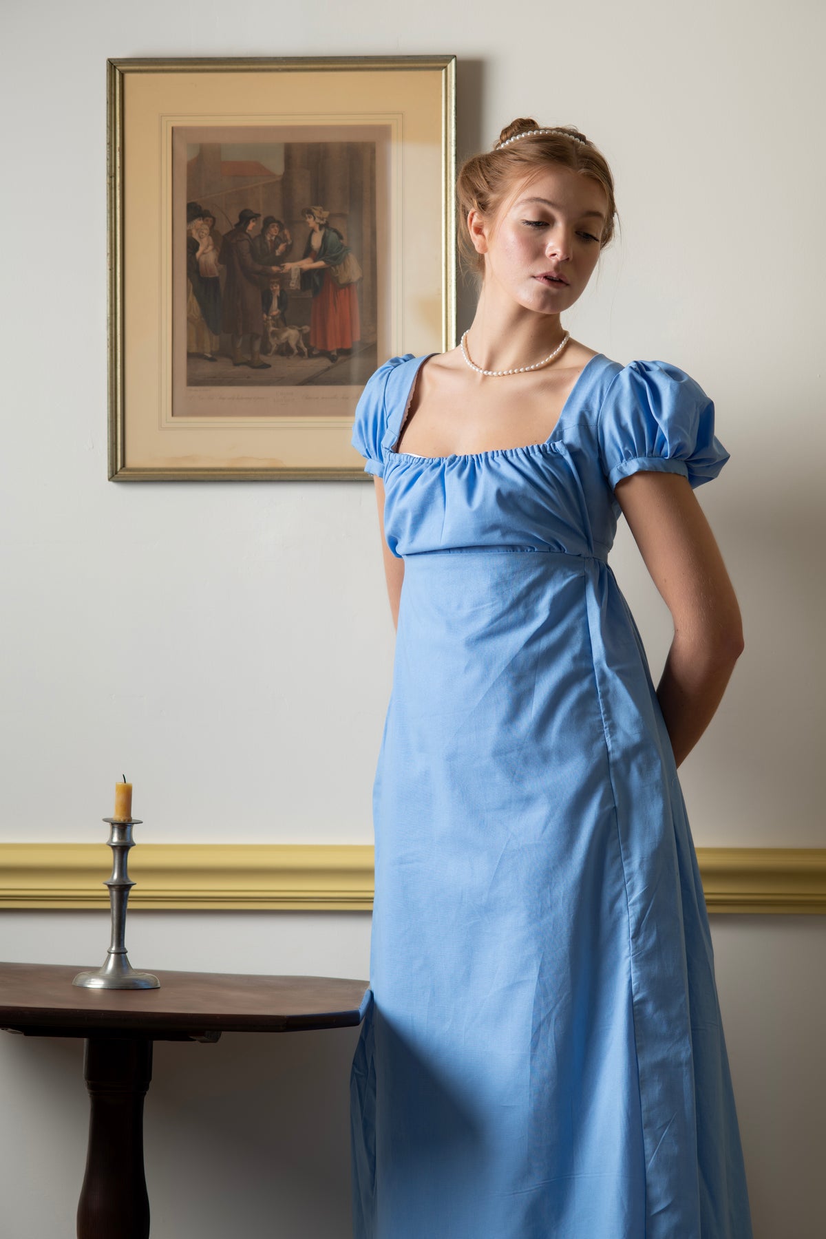 Light Blue Short Sleeve | Regency Gown