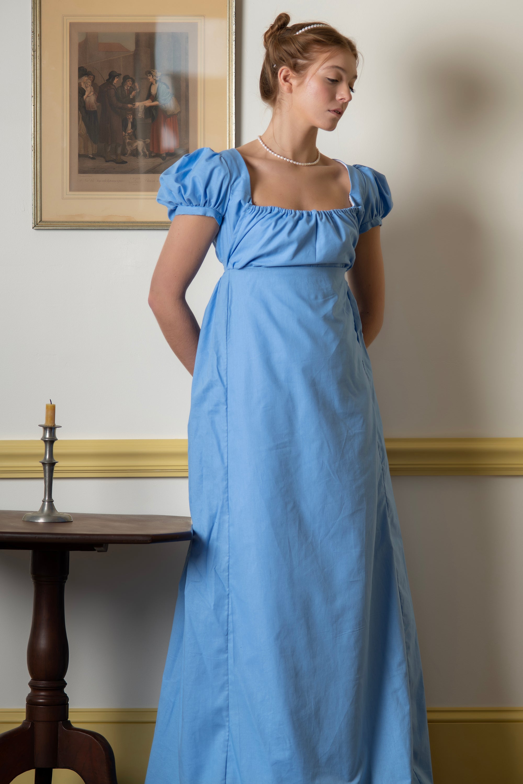 Light Blue Short Sleeve | Regency Gown