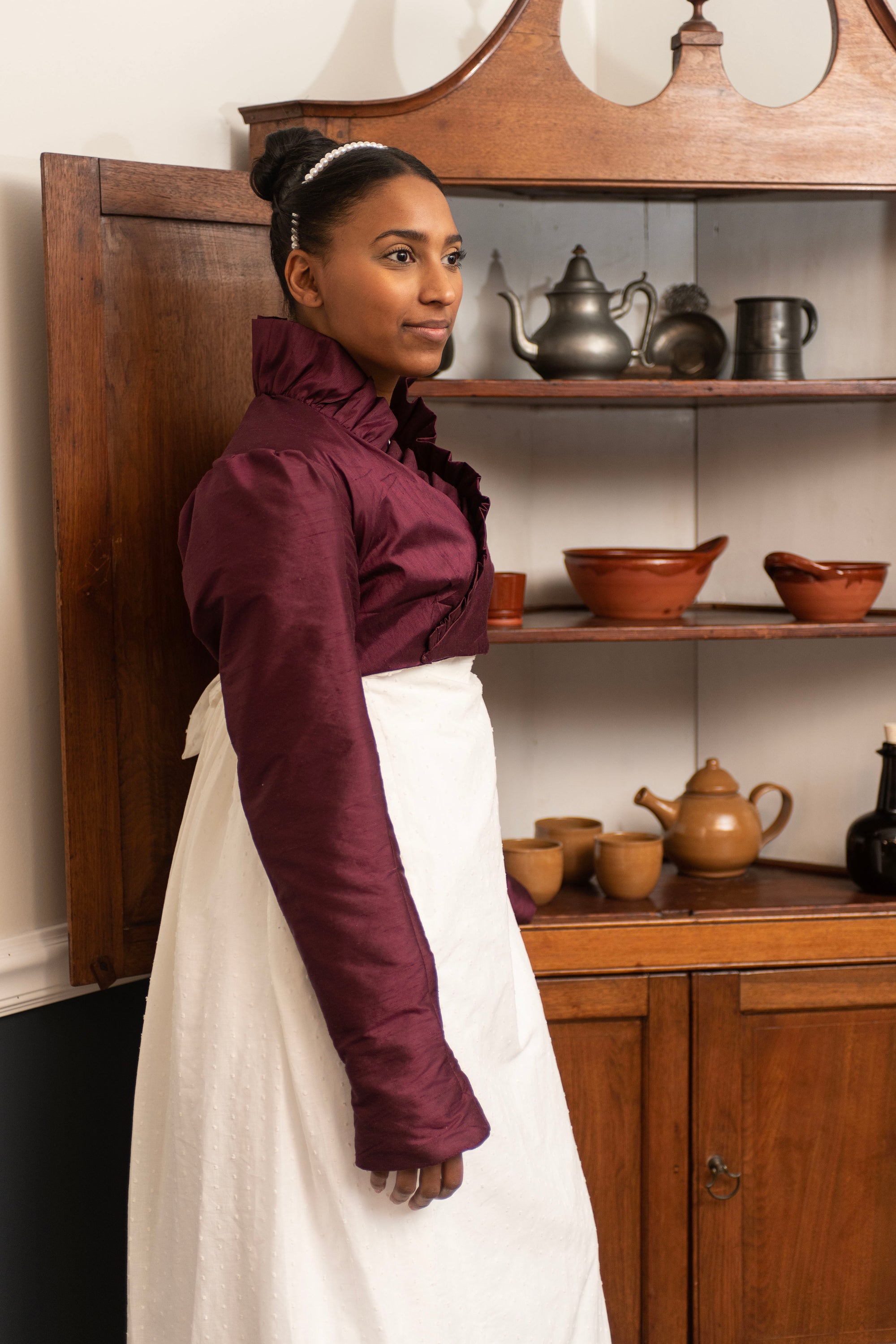 Silk Ruffled Spencer | Regency