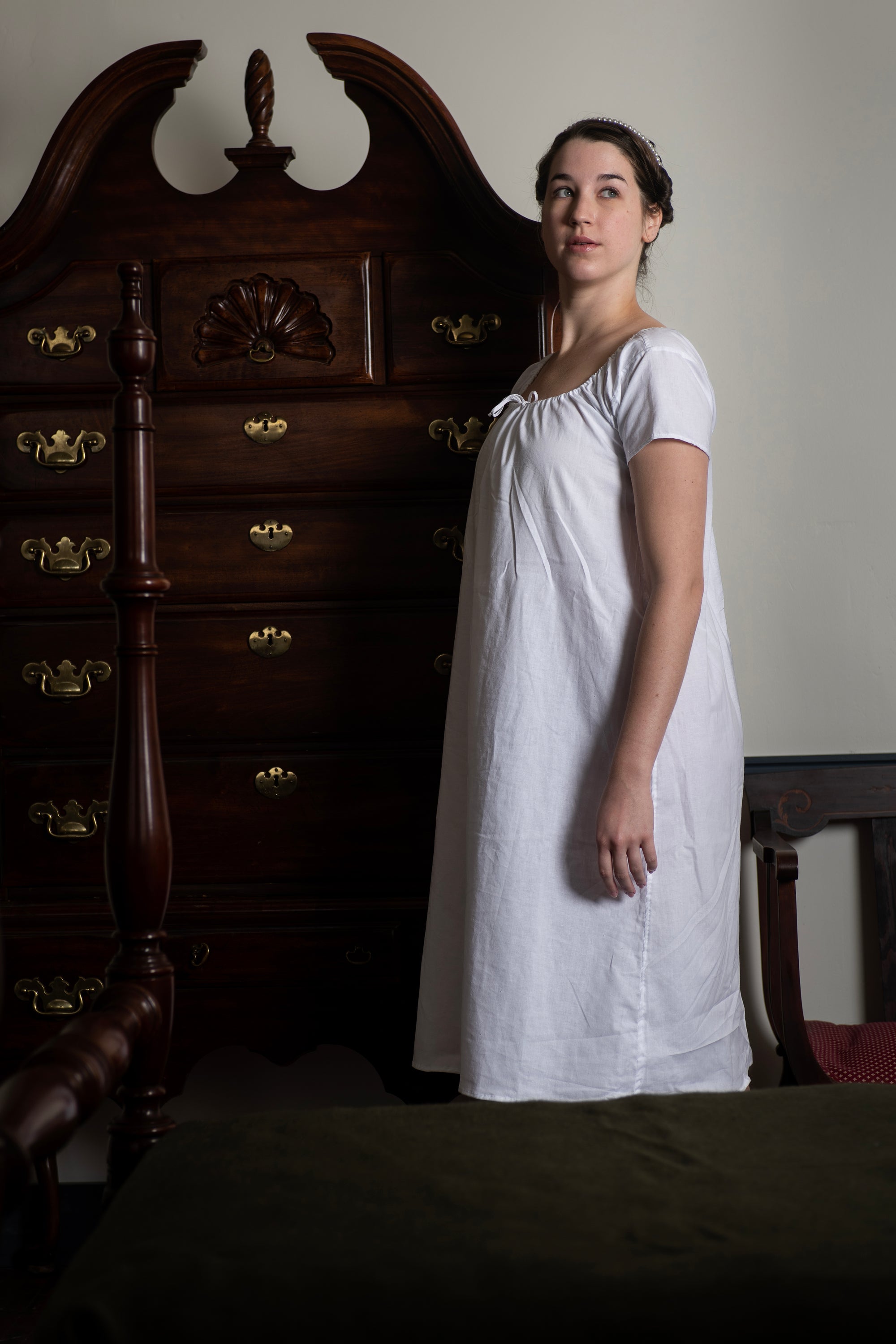 Short Sleeve Cotton Shift | Regency